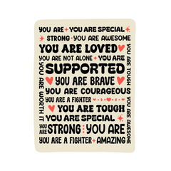 To My Daughter Braver (From Mom) – Sherpa Fleece Blanket